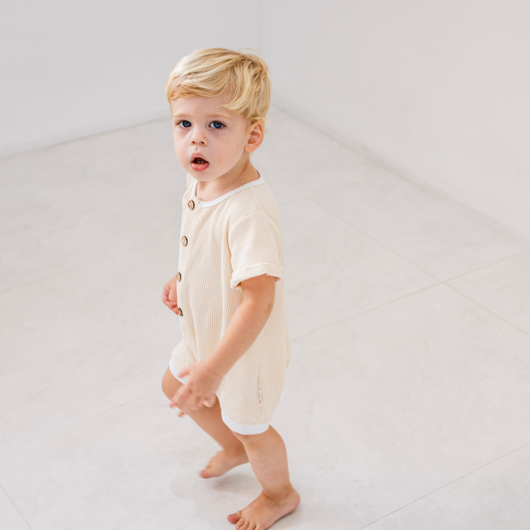 Freddie Romper Lemon