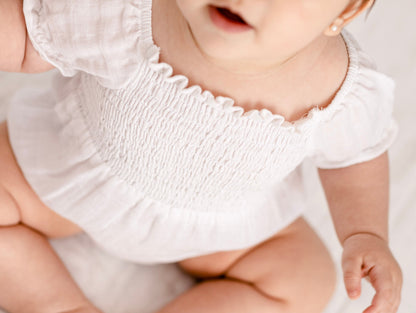 Flora Romper - Organic Cotton Muslin