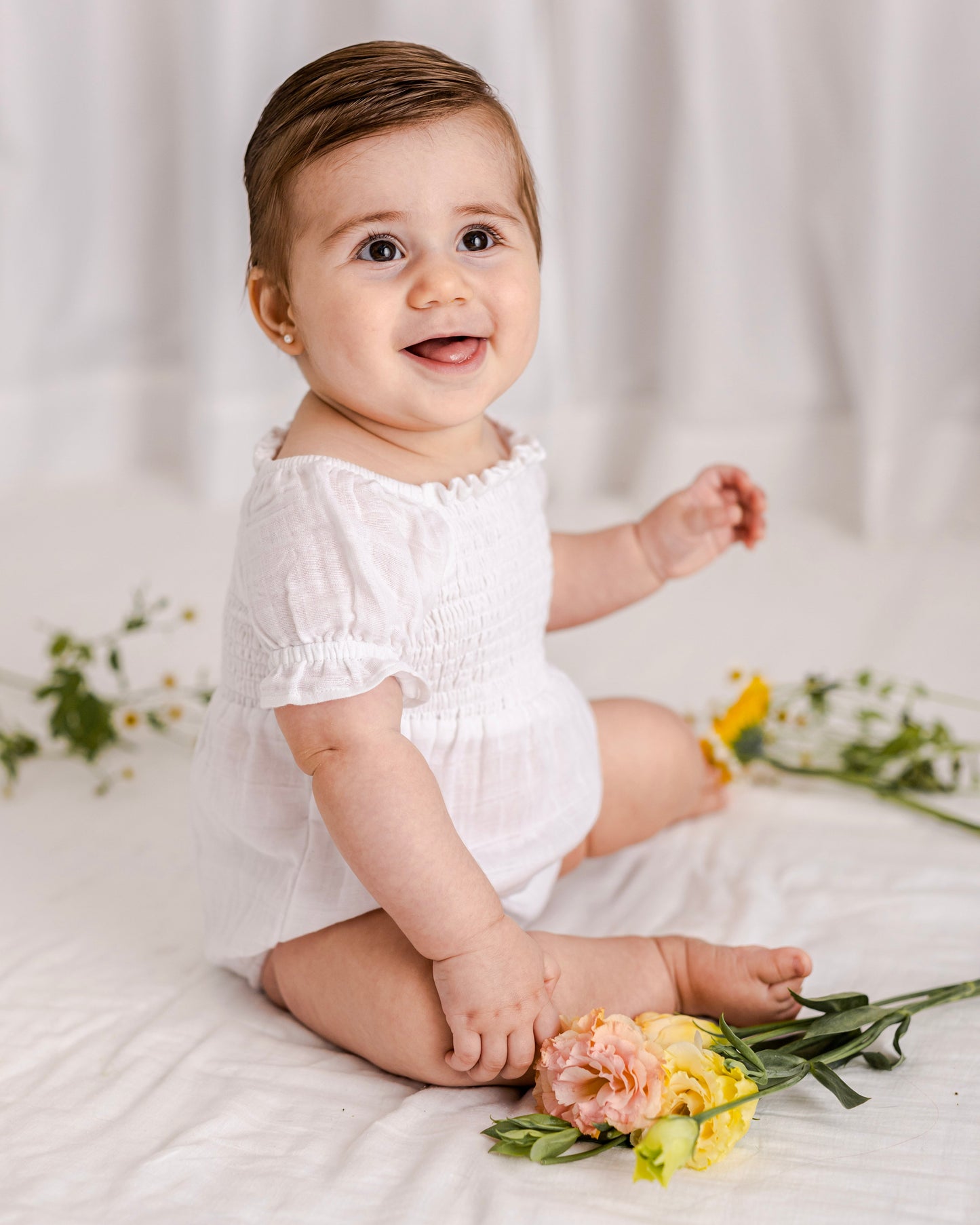Flora Romper - Organic Cotton Muslin