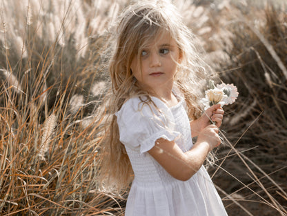 Flora Smock Dress Organic Cotton Muslin