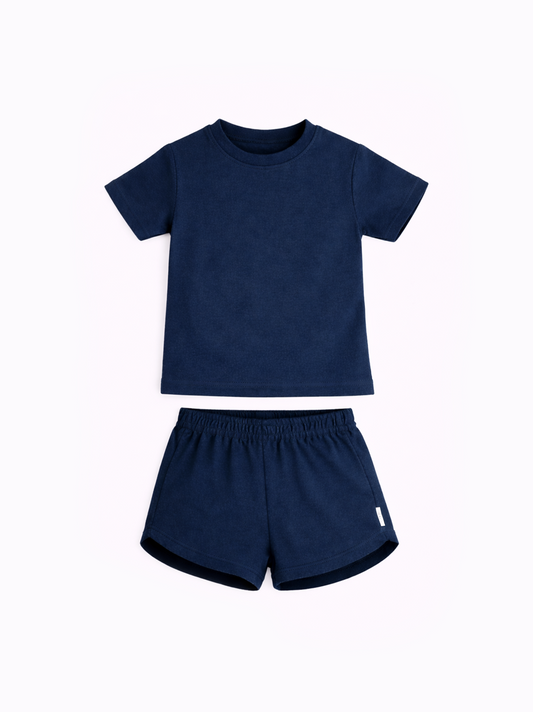 French Terry Set Midnight Blue