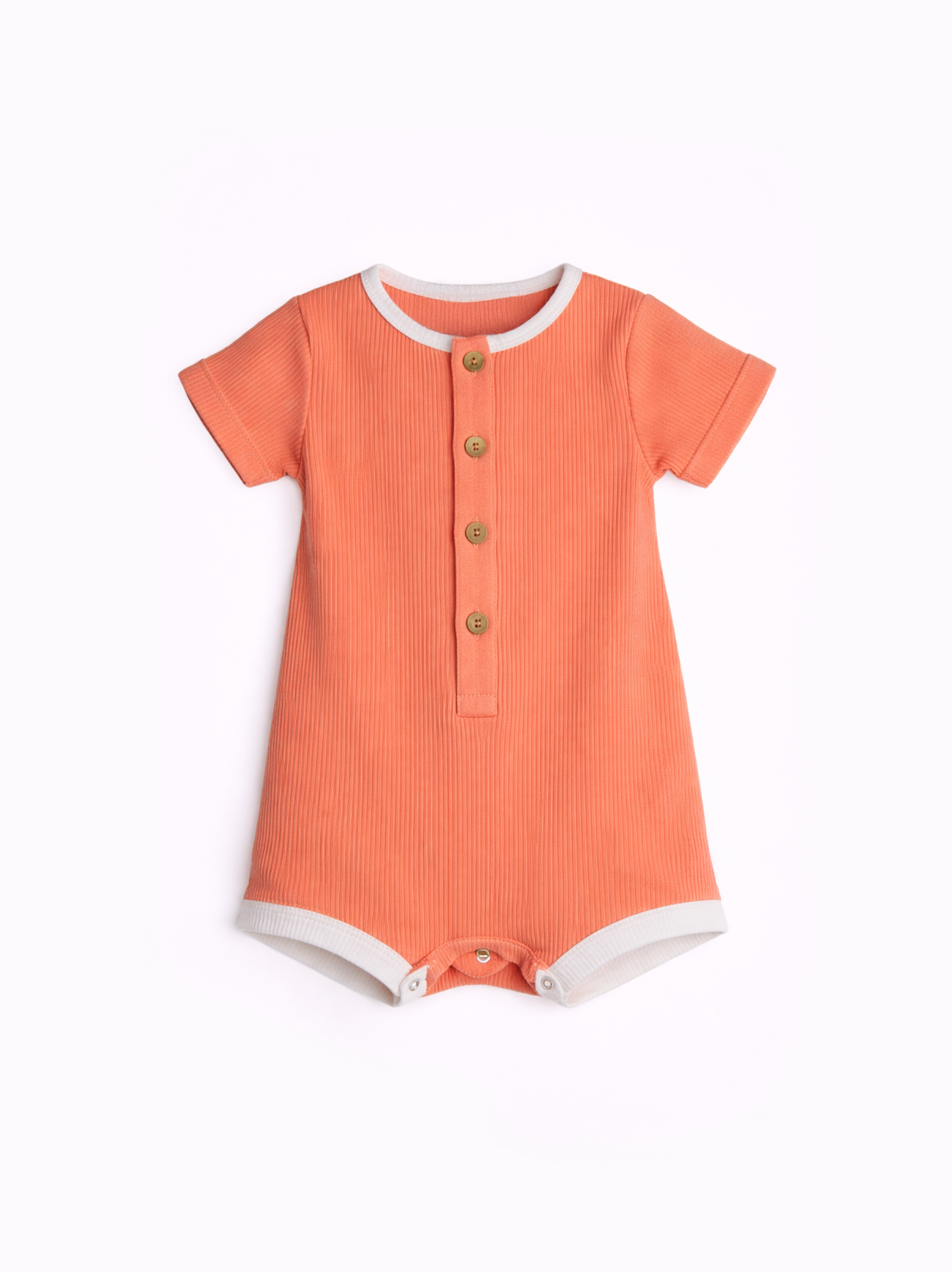 Freddie Romper Coral