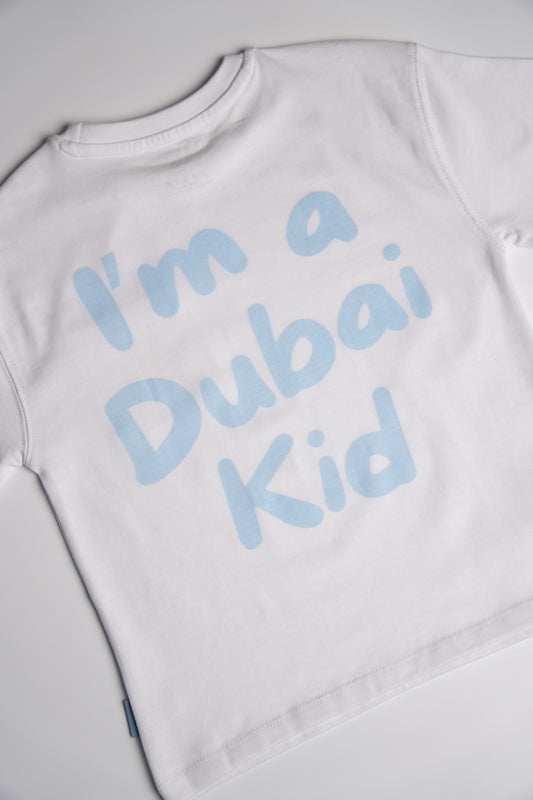 The Dubai Kid T-Shirt Sky Blue— Jack & Beau × Leisha Naik