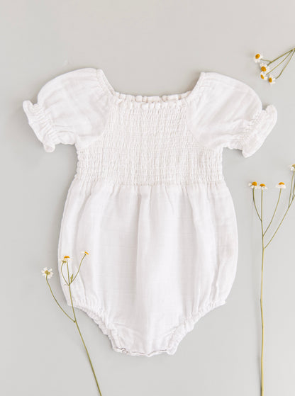 Flora Romper - Organic Cotton Muslin