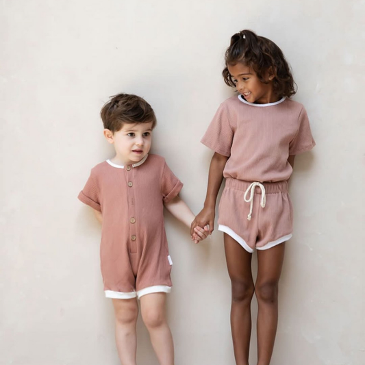 Freddie Romper Cinnamon